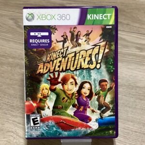 Xbox 360 Kinect Adventures Video Game Disc Case Manual Microsoft Game‎ Studios